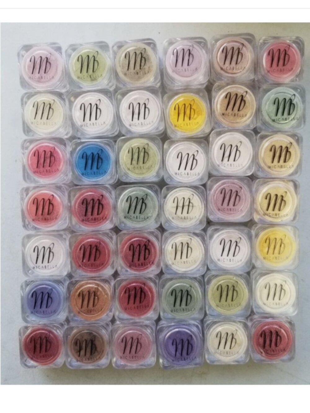Lot Of 42 Micabella Shimmer Powders.